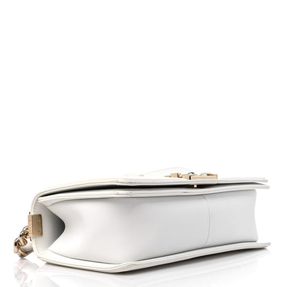 Chanel Calfskin Quilted Medium Boy Flap White 4 of 13