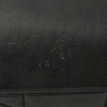 Saint Laurent Lambskin Quilted Medium Loulou Puffer Monogram Chain Satchel Black 11 of 13