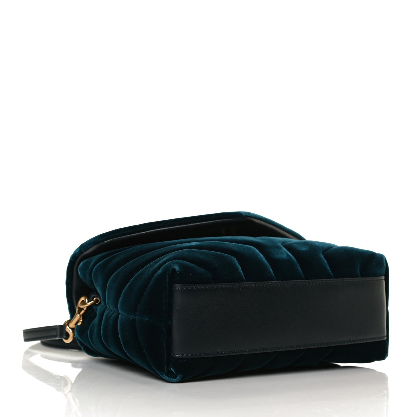 Velvet Y Quilted Monogram Toy Loulou Crossbody Bag Dark Ottanio