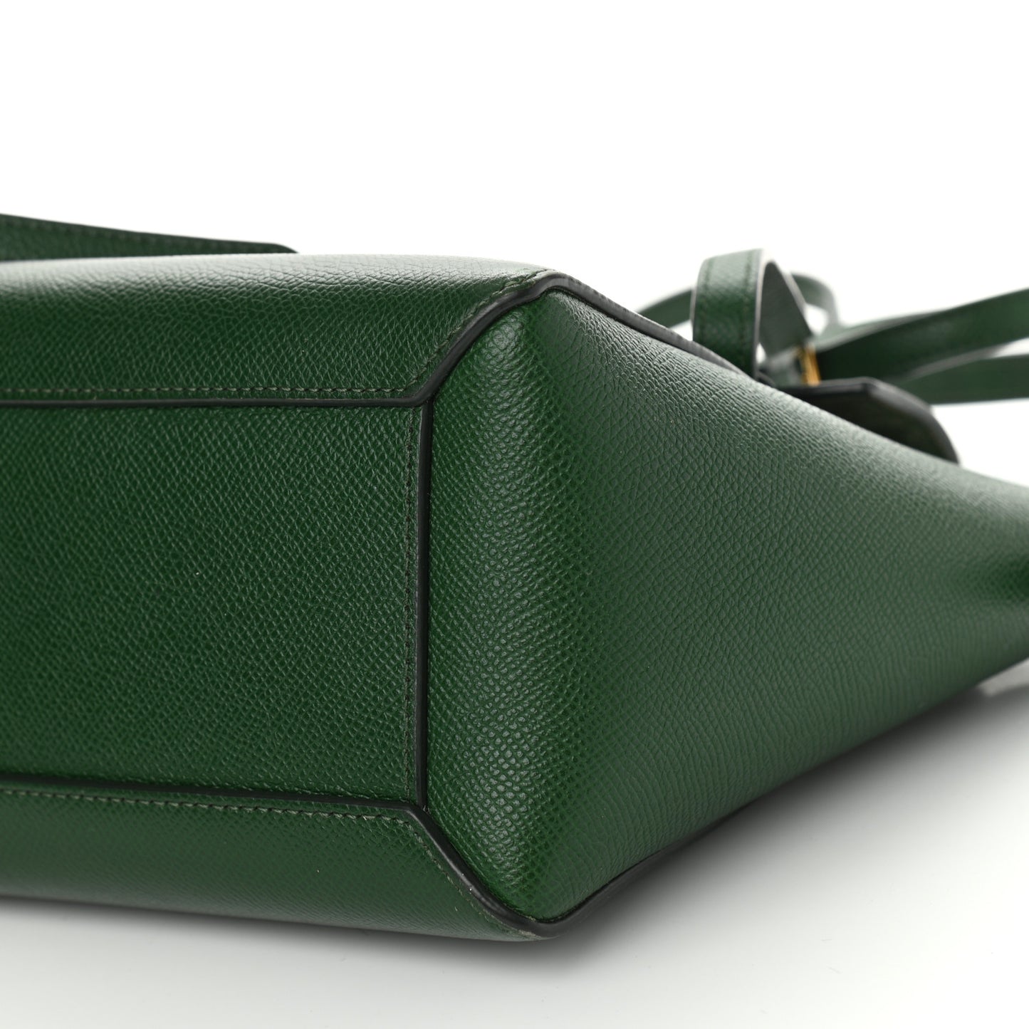 Grained Calfskin Nano Belt Bag Dark Green