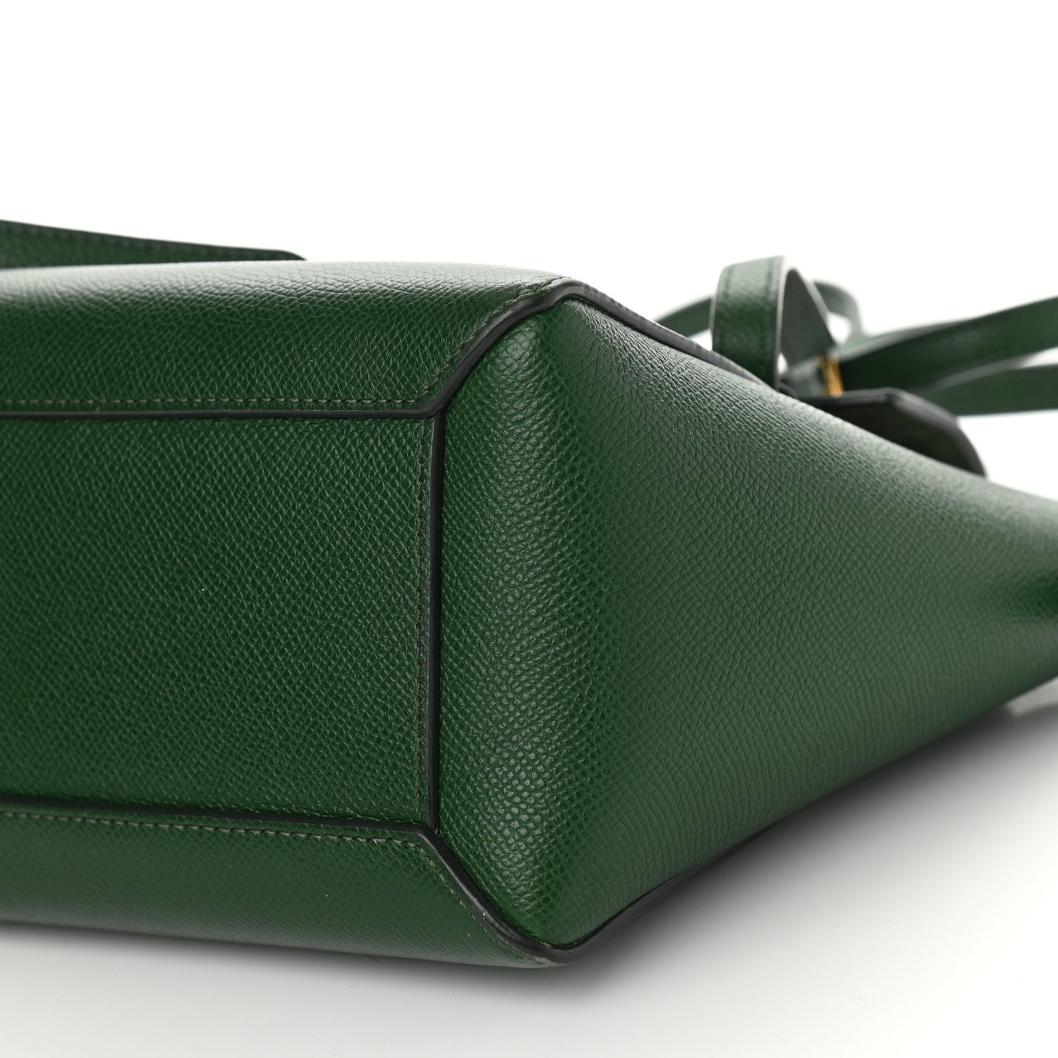 Celine Grained Calfskin Nano Belt Bag Dark Green 10 of 10