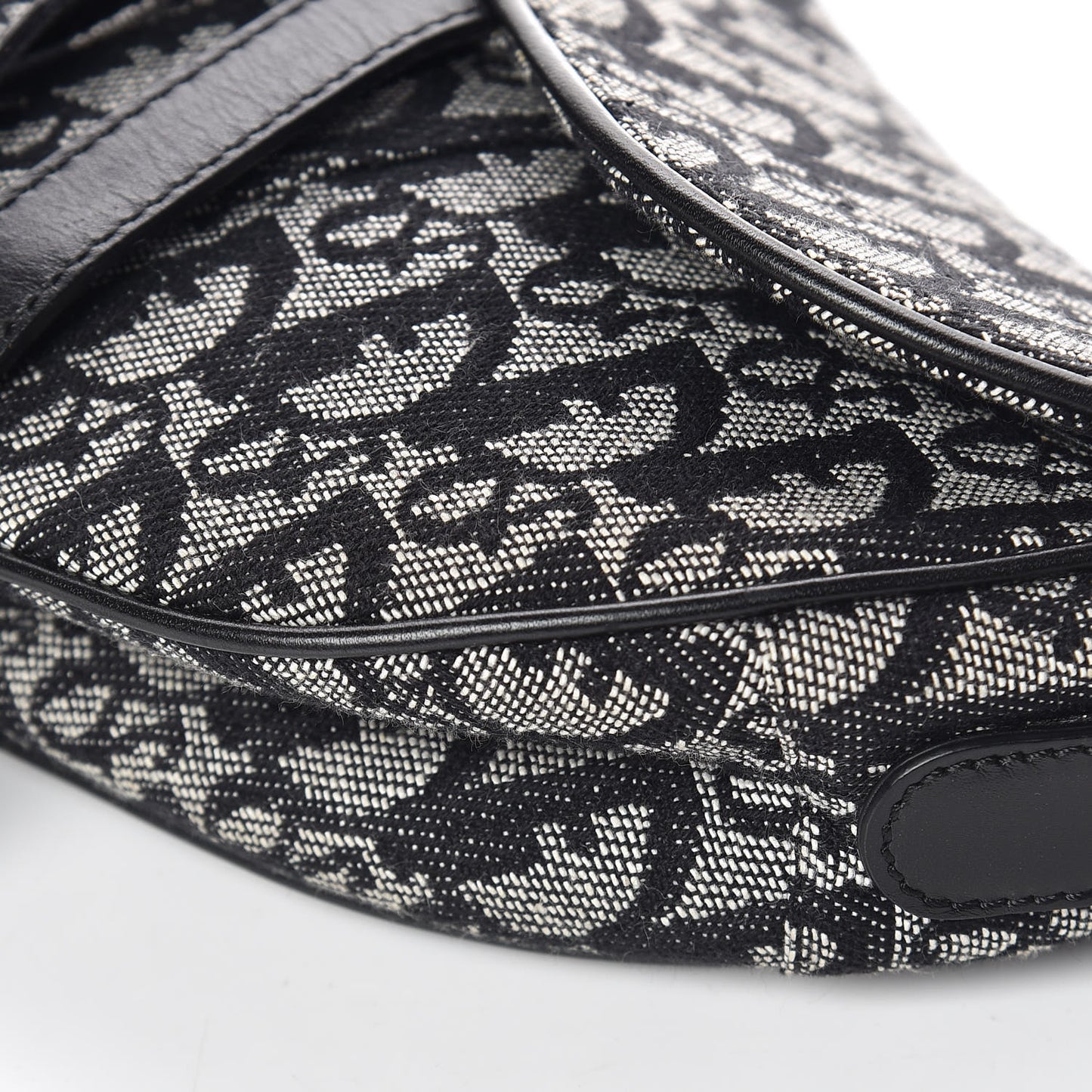 Monogram Saddle Bag Black