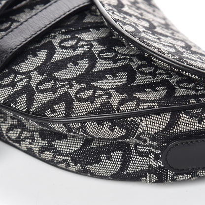 Christian Dior Monogram Saddle Bag Black 9 of 11