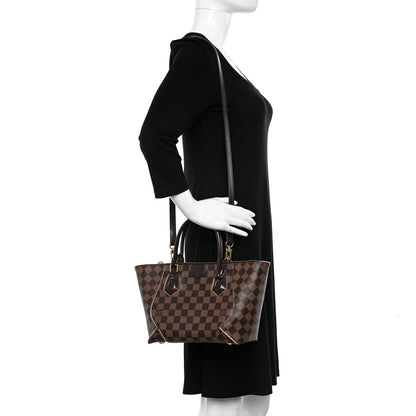 Louis Vuitton Damier Ebene Caissa Tote PM Rose Ballerine 2 of 16