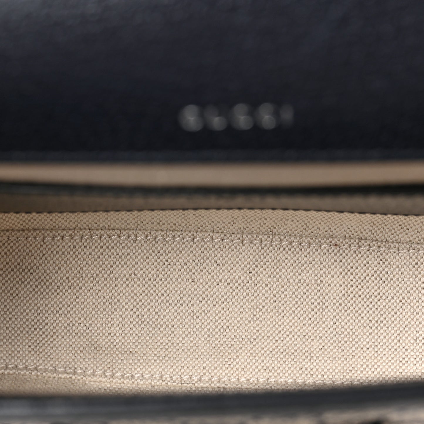 GG Supreme Monogram Textured Dollar Calfskin Web Mini Horsebit 1955 Shoulder Bag Beige Blue