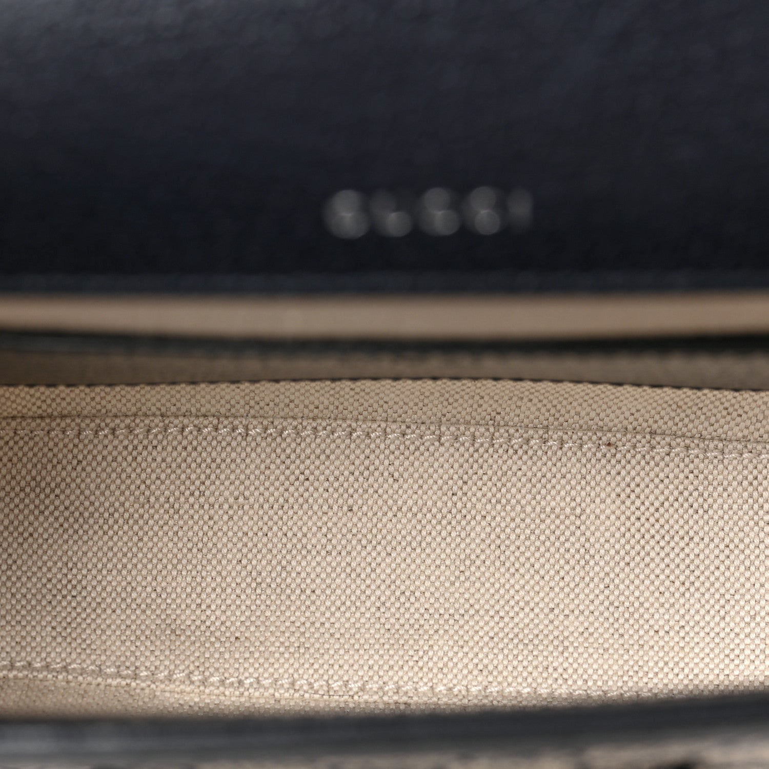 Gucci GG Supreme Monogram Textured Dollar Calfskin Web Mini Horsebit 1955 Shoulder Bag Beige Blue 5 of 10