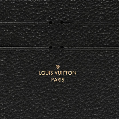 Louis Vuitton Calfskin Felicie Chain Wallet Card Holder Insert Black 6 of 6