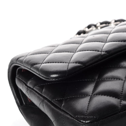 Chanel Lambskin Quilted Jumbo Double Flap Black 13 of 18