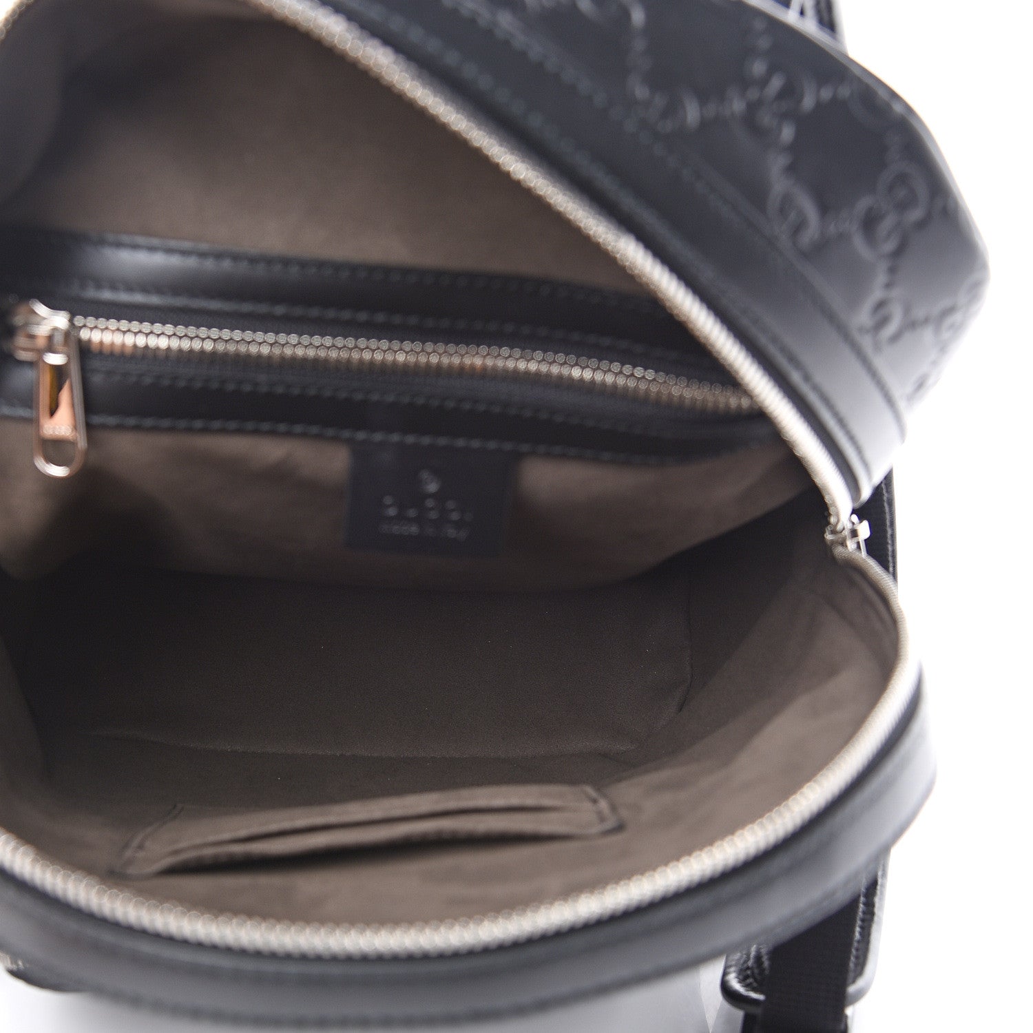 Gucci Guccissima Signature Small Day Backpack Black 4 of 9