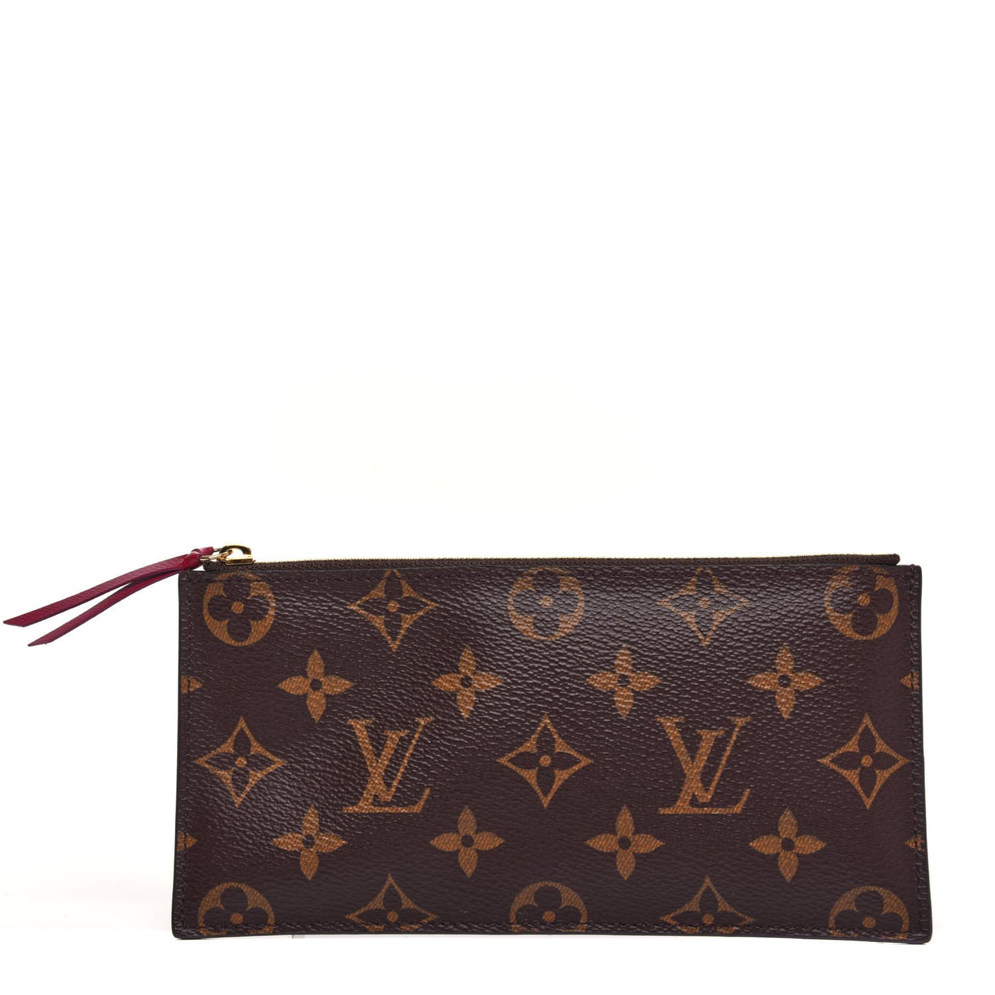 Monogram Felicie Chain Wallet Zippered Insert Fuchsia