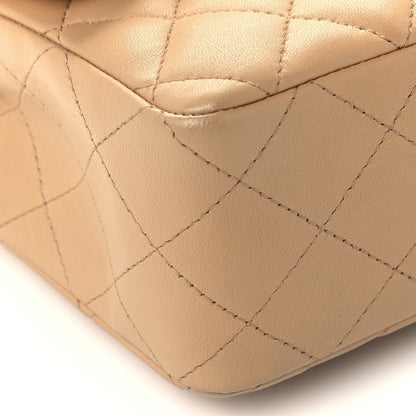 Chanel Lambskin Quilted Mini Rectangular Flap Beige 10 of 12