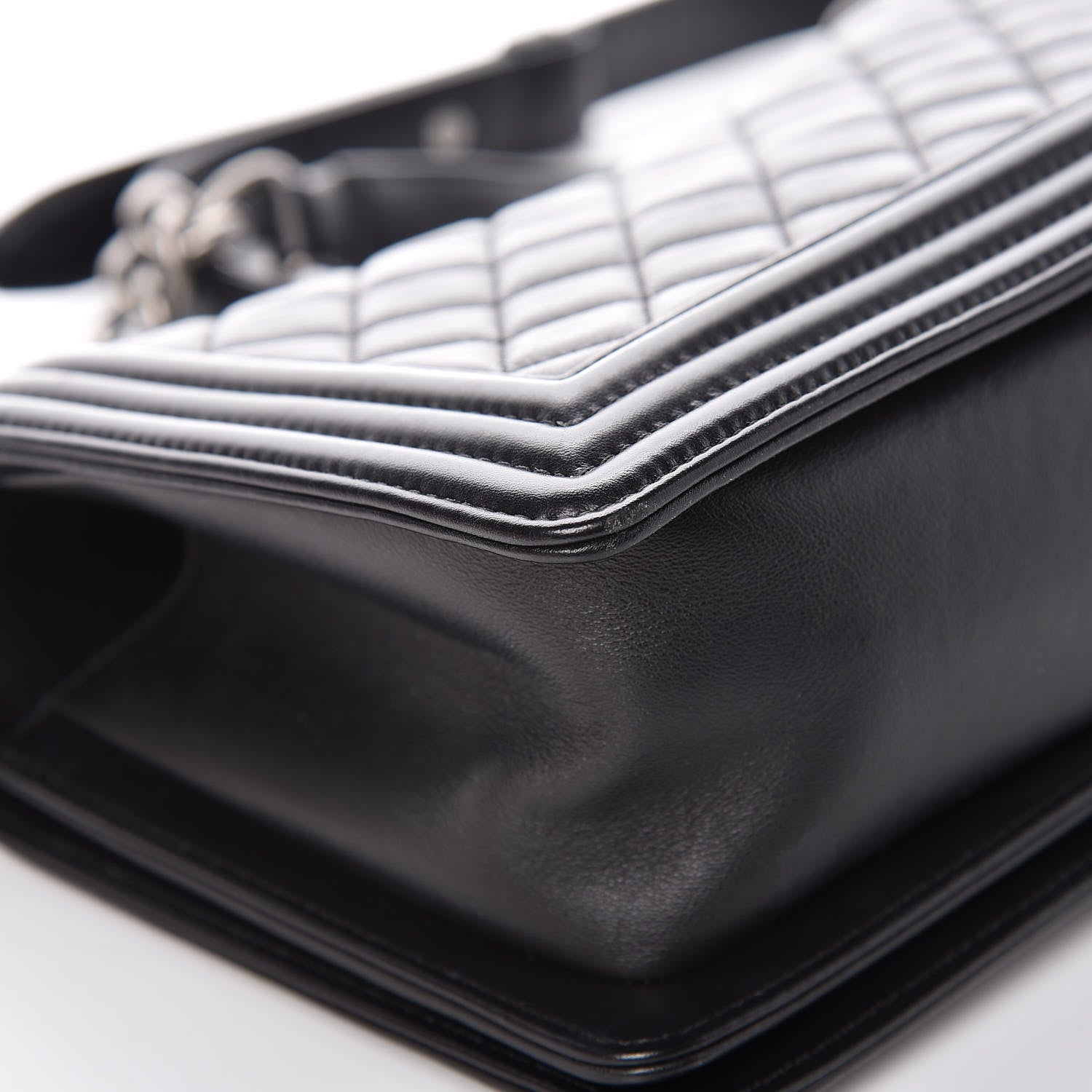 Chanel Calfskin Quilted Medium Boy Flap Black 11 of 11