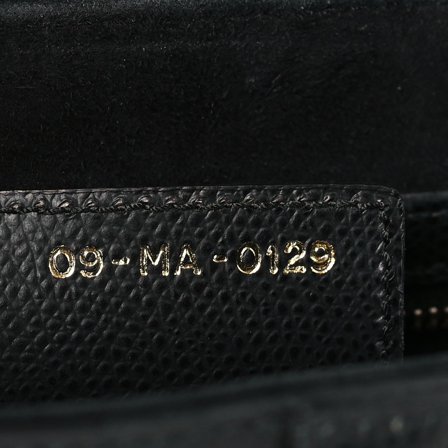 Grained Calfskin Saddle Bag Black