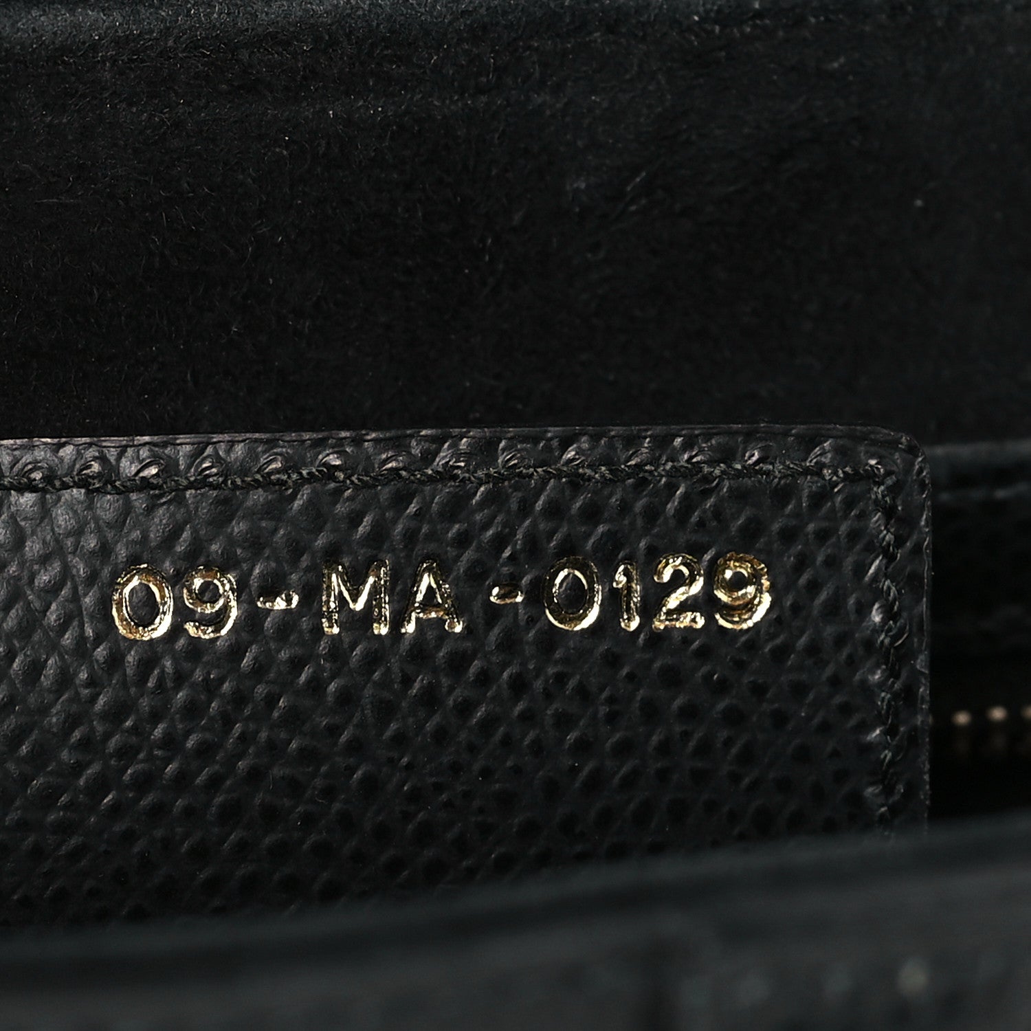 Christian Dior Grained Calfskin Saddle Bag Black 7 of 10
