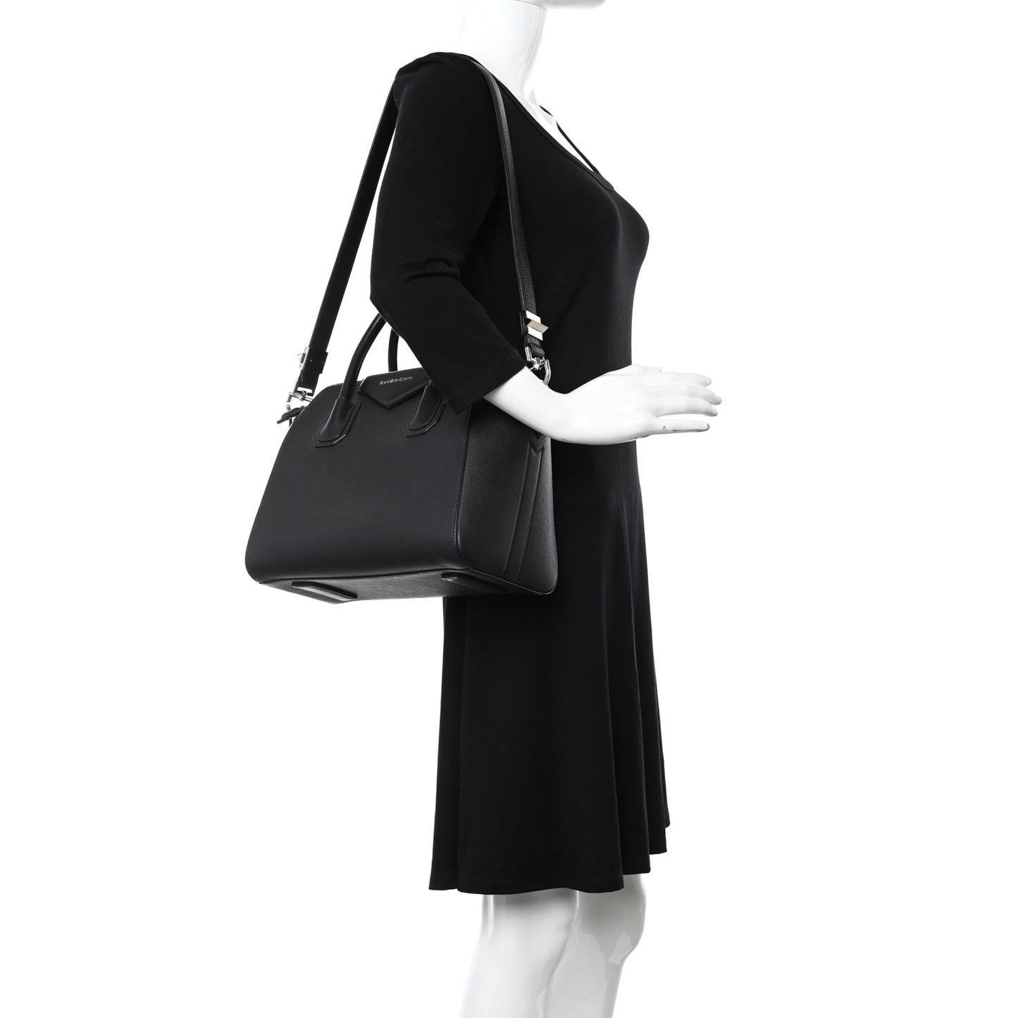 Sugar Goatskin Small Antigona Black
