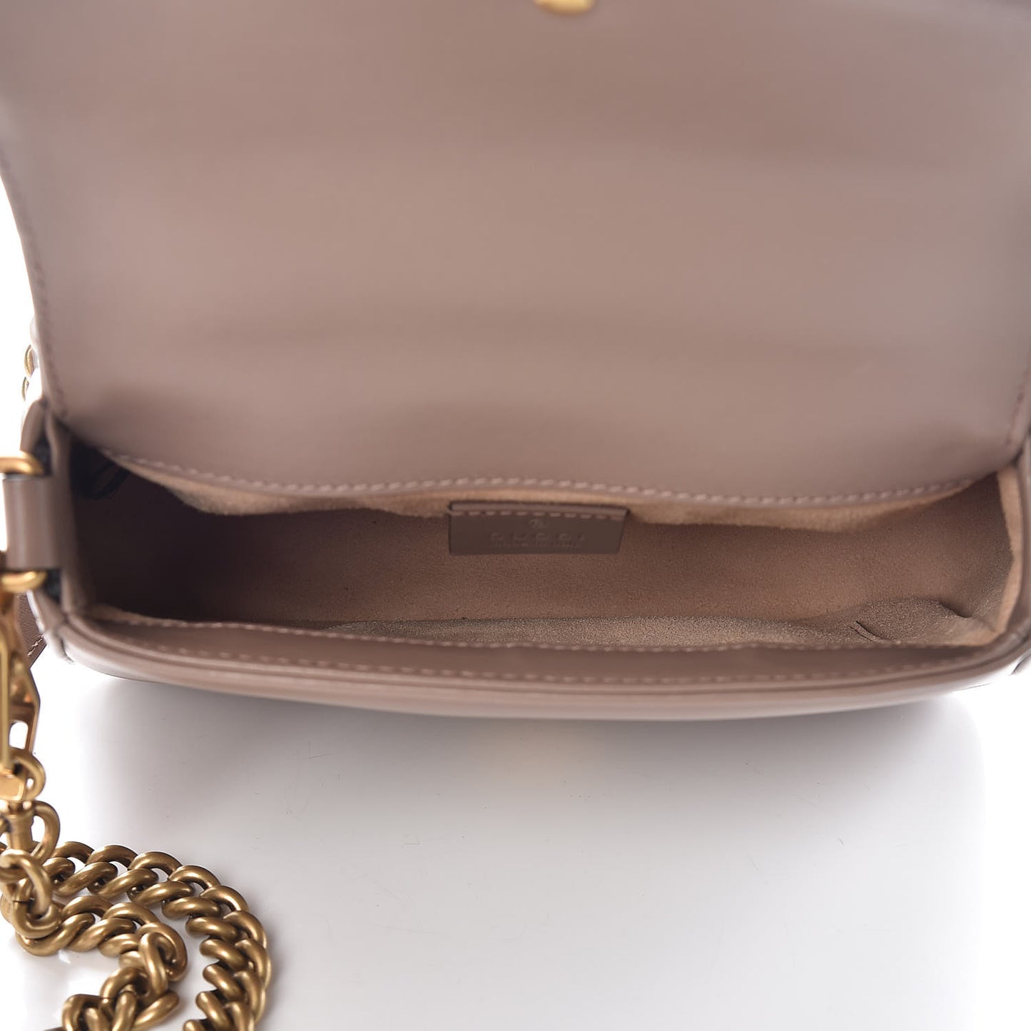 Calfskin Matelasse Mini GG Marmont Top Handle Shoulder Bag Porcelain Rose