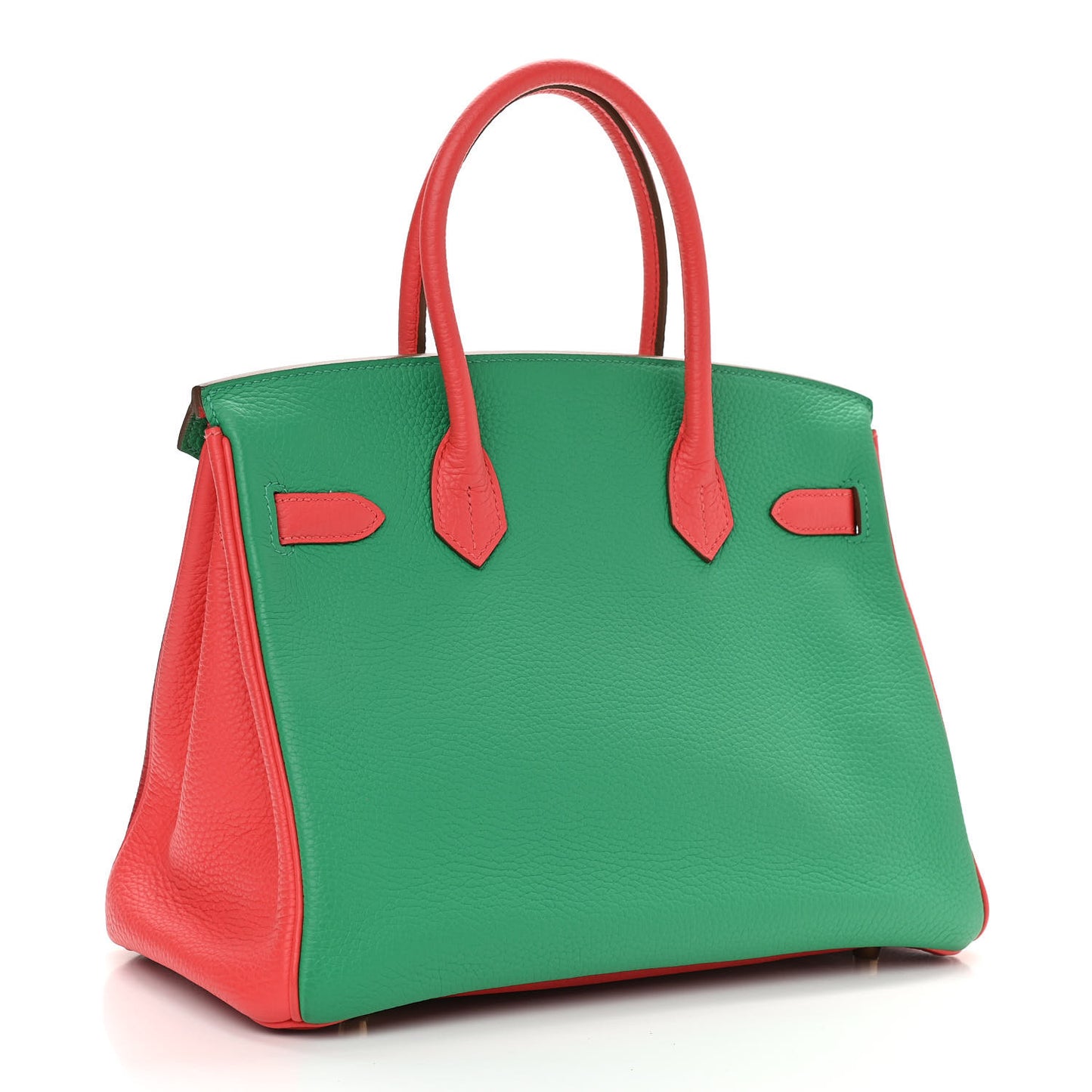 Togo Horseshoe Birkin 30 Rouge Casaque Rose Jaipur Menthe