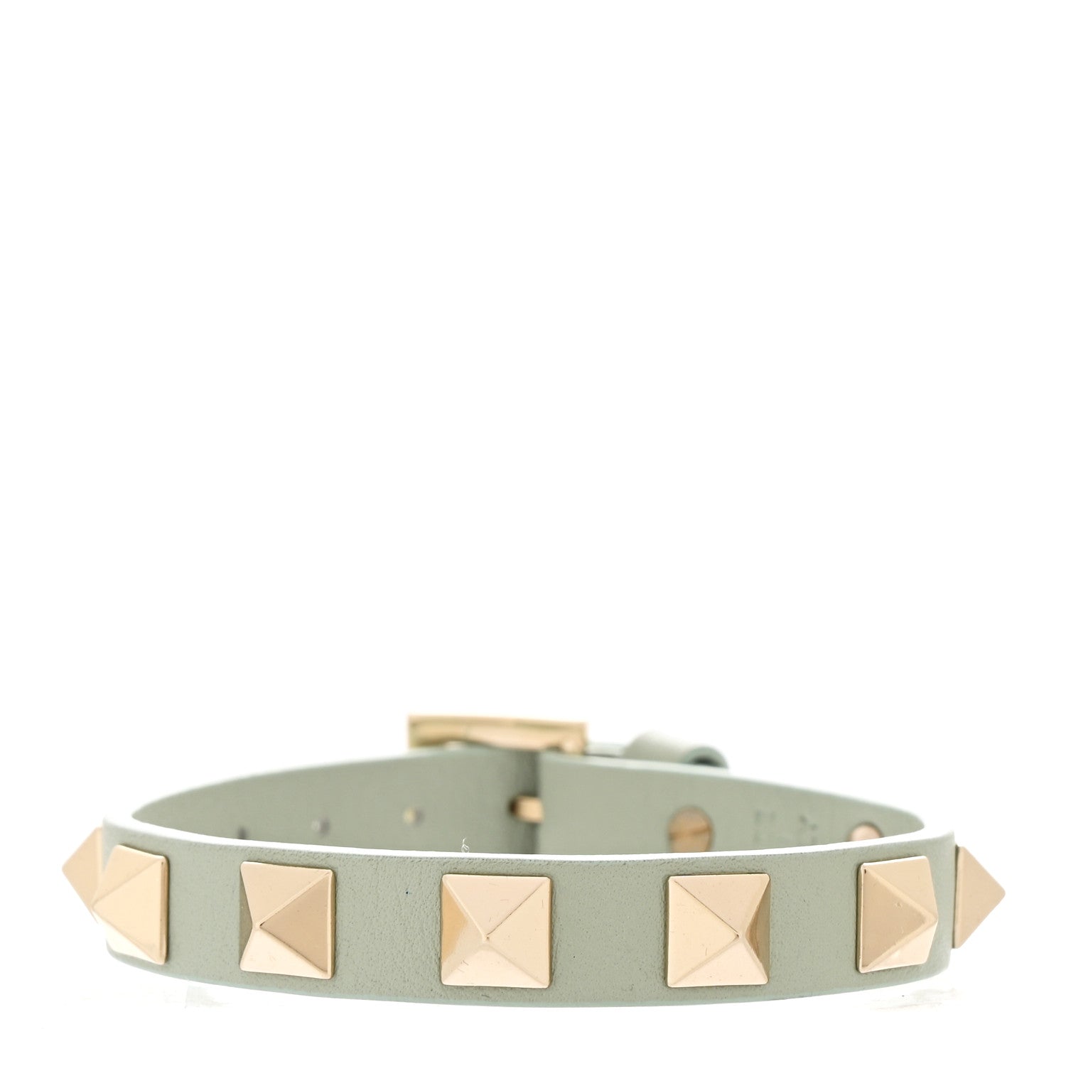 Valentino Garavani Vitello Rockstud Bracelet Light Blue 1 of 4