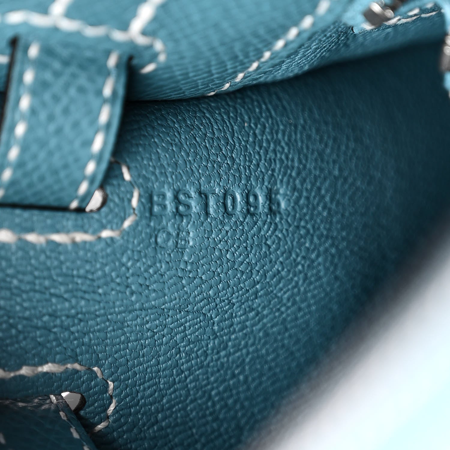 Hermes Epsom Kelly Sellier 25 New Blue Jean 7 of 11