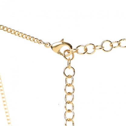 Chanel Crystal Pearl Perfume Bottle CC Necklace Gold 5 of 6