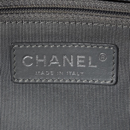 Chanel Glazed Calfskin Large Boy Flap Black 6 of 10