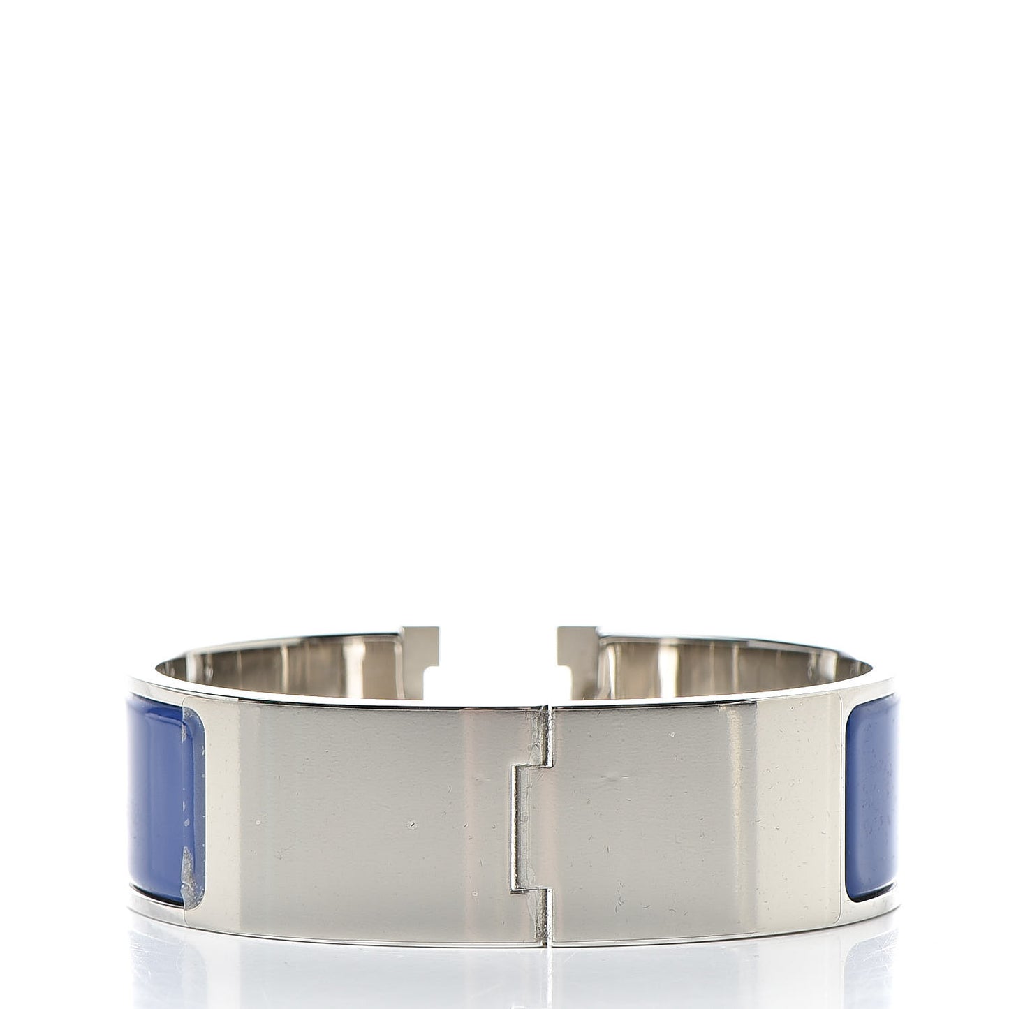 Enamel Wide Clic Clac H Bracelet GM Bleu Electrique