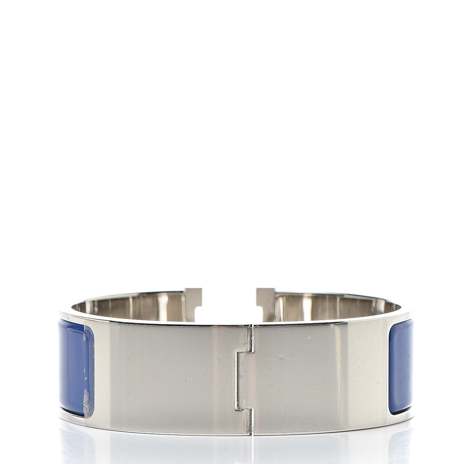 Hermes Enamel Wide Clic Clac H Bracelet GM Bleu Electrique 3 of 5