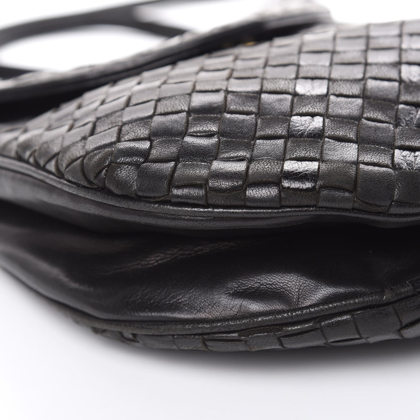 Nappa Intrecciato Crossbody Black