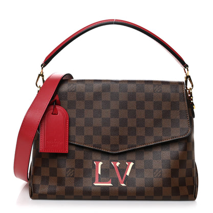 Louis Vuitton Damier Ebene Beaubourg MM Scarlet 1 of 10