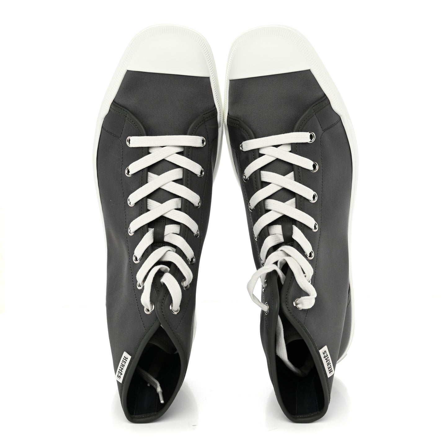 Nylon Mens Express High Top Sneaker 44 Gris Meyer White