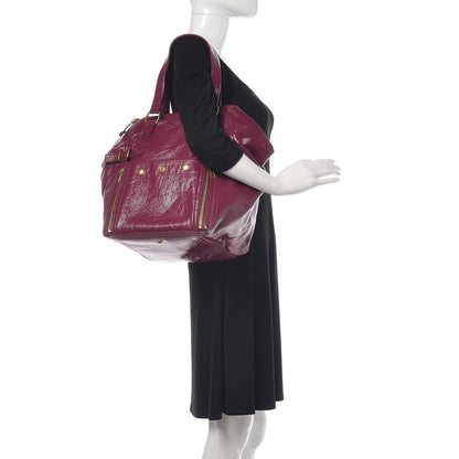 Saint Laurent Patent Medium Downtown Violet 2 of 12