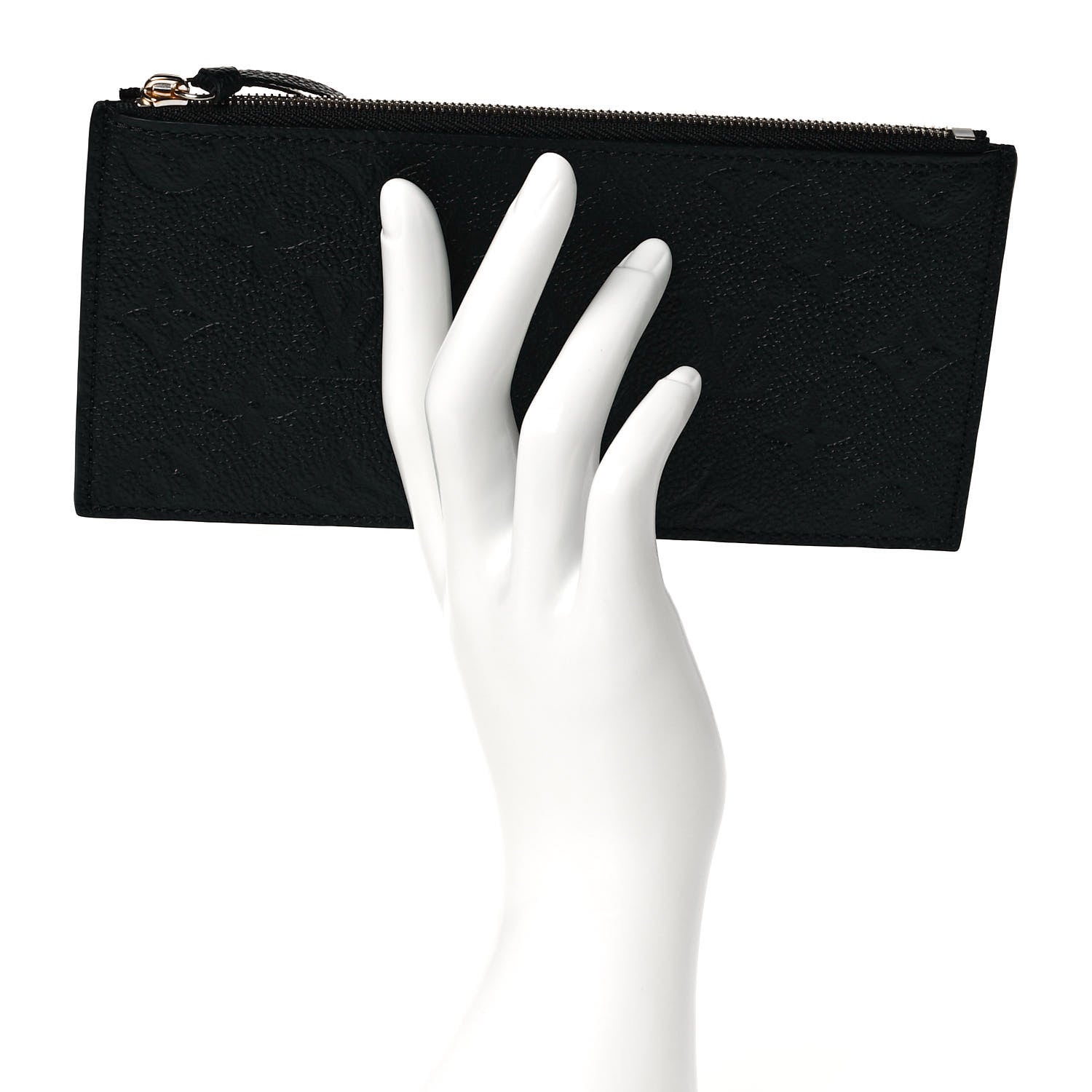 Louis Vuitton Empreinte Felicie Chain Wallet Zippered Insert Black 5 of 7