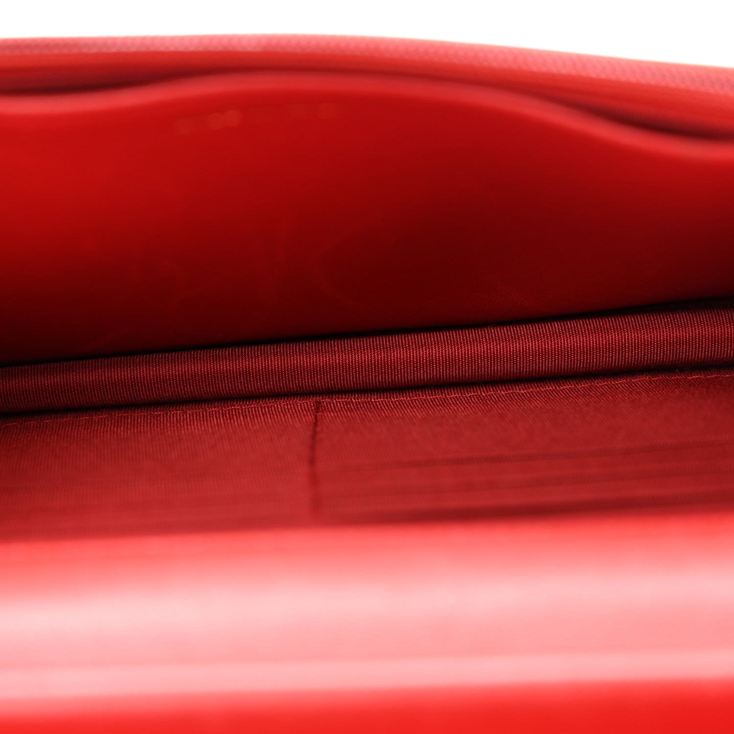 Chanel Lambskin Quilted Boy Wallet On Chain WOC Red 5 of 21