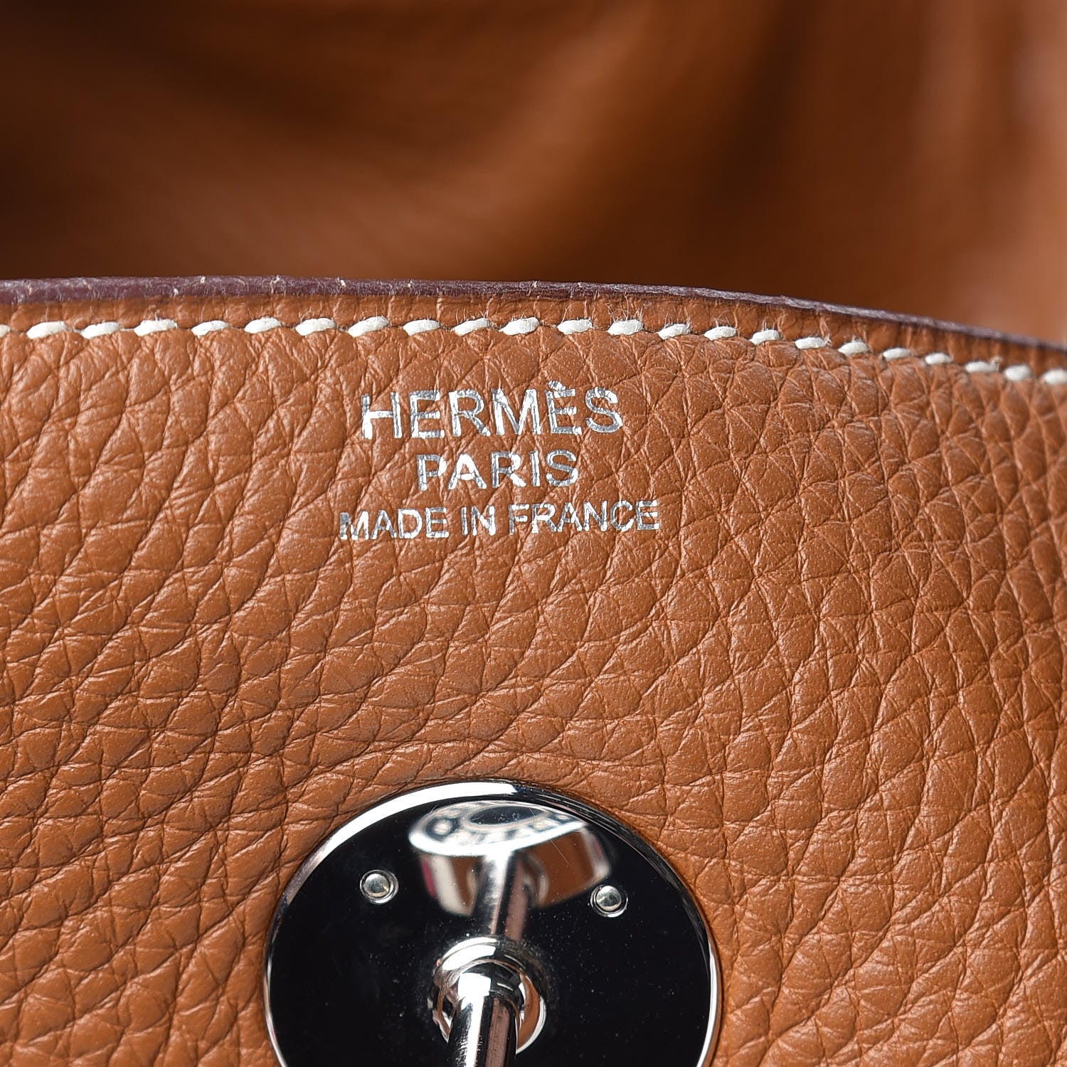 Hermes Taurillon Clemence Lindy 30 Gold 6 of 14