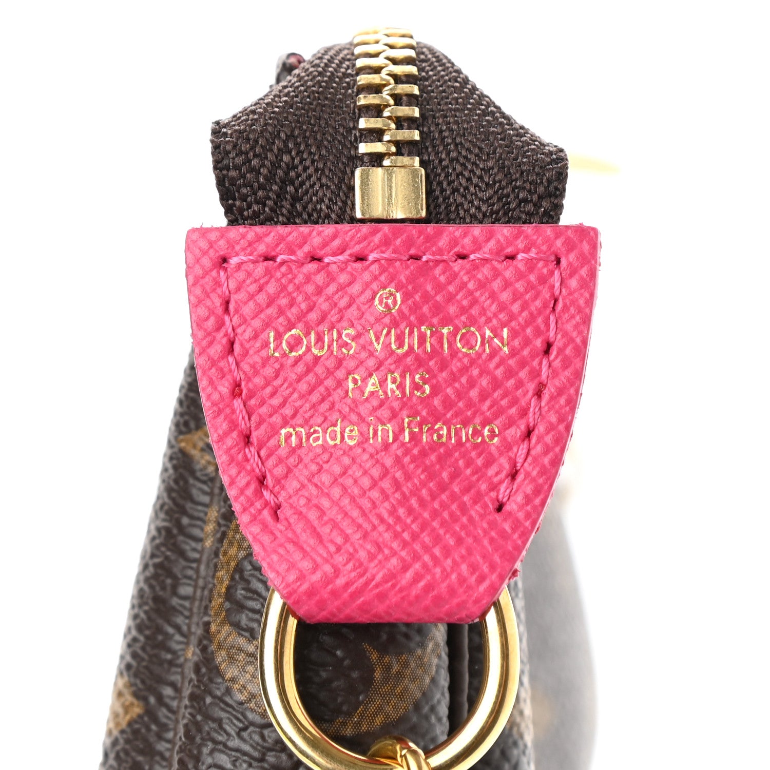 Louis Vuitton Monogram 2019 Christmas Animation Mini Courchevel Pochette Accessories Fuchsia 6 of 7