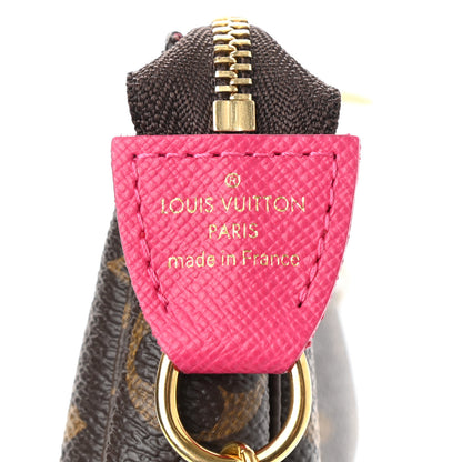 Louis Vuitton Monogram 2019 Christmas Animation Mini Courchevel Pochette Accessories Fuchsia 6 of 7