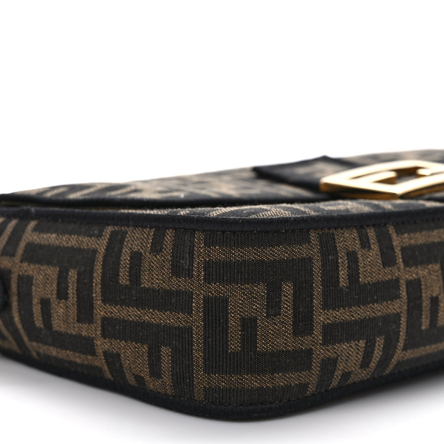 Fabric Jacquard FF 1974 Medium Baguette Tobacco Moro Black