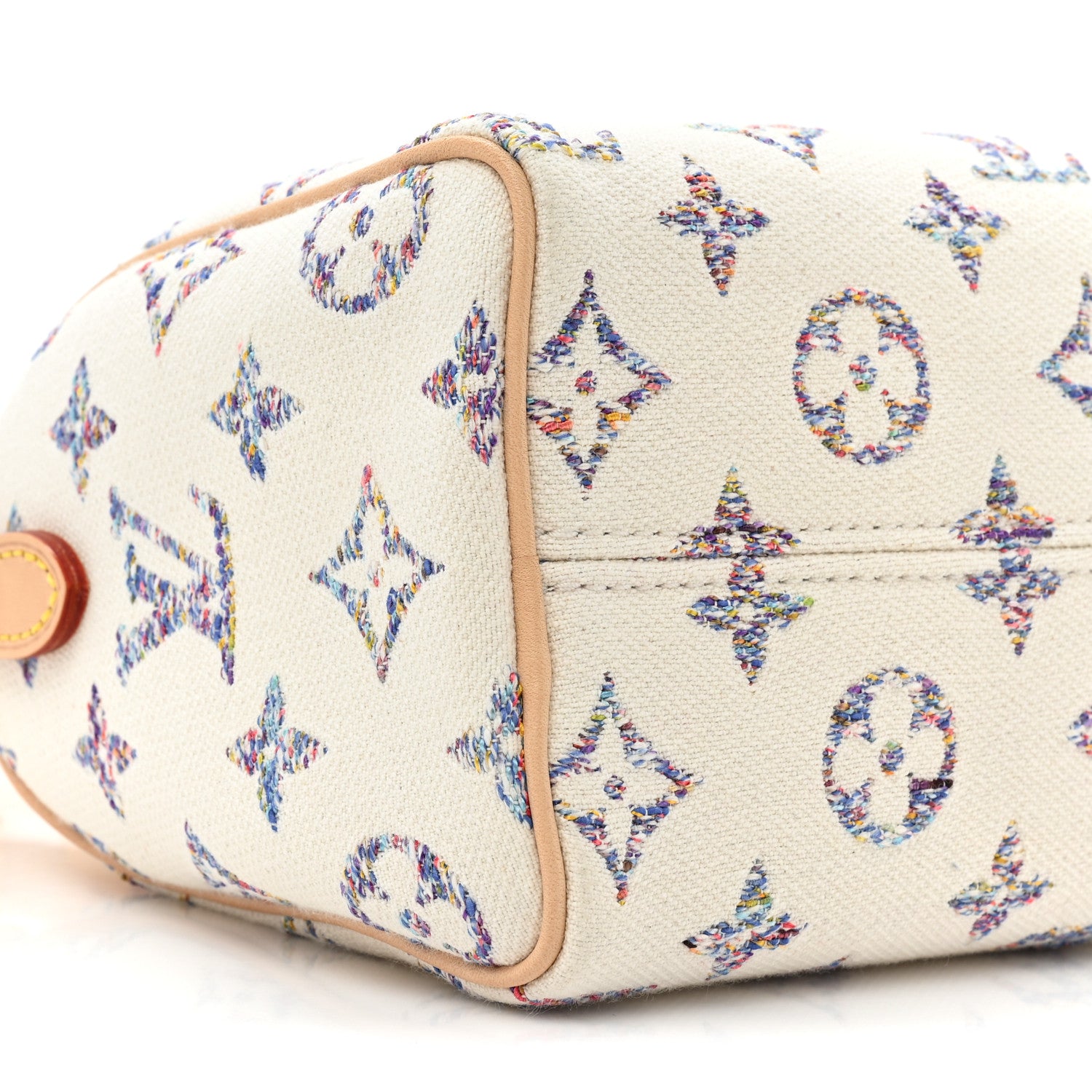 Louis Vuitton Monogram Jacquard Fabric Speedy Bandouliere 20 Multicolor Beige 8 of 8
