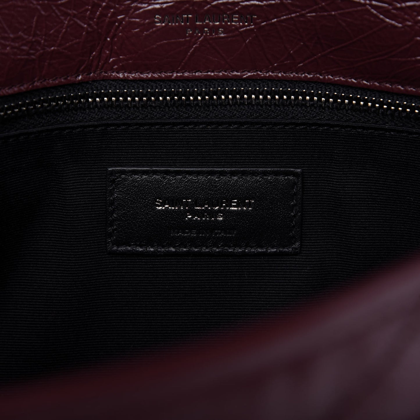 Crinkled Calfskin Matelasse Monogram Large Niki Chain Satchel Rouge Legion