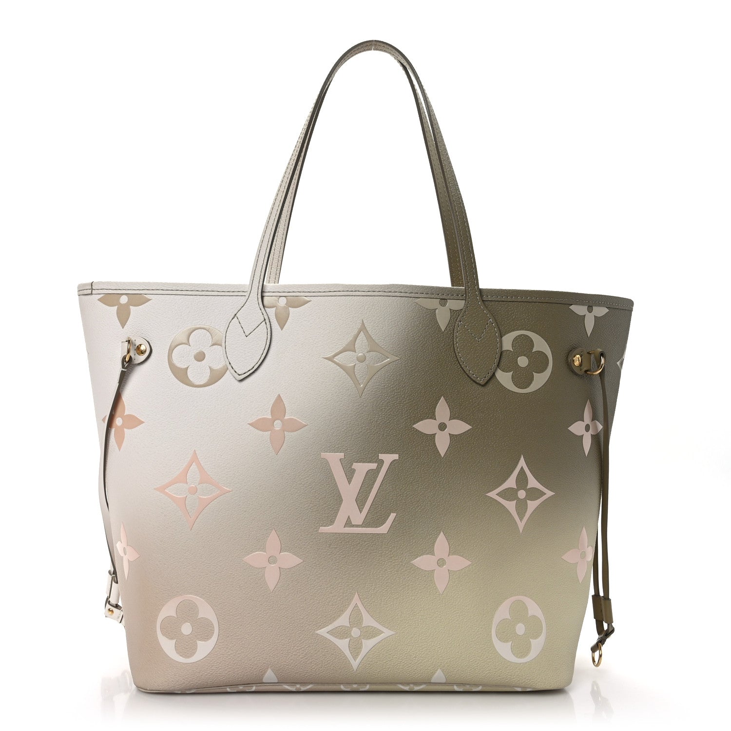 Louis Vuitton Monogram Giant Spring In The City Neverfull MM Sunset Kaki 1 of 8