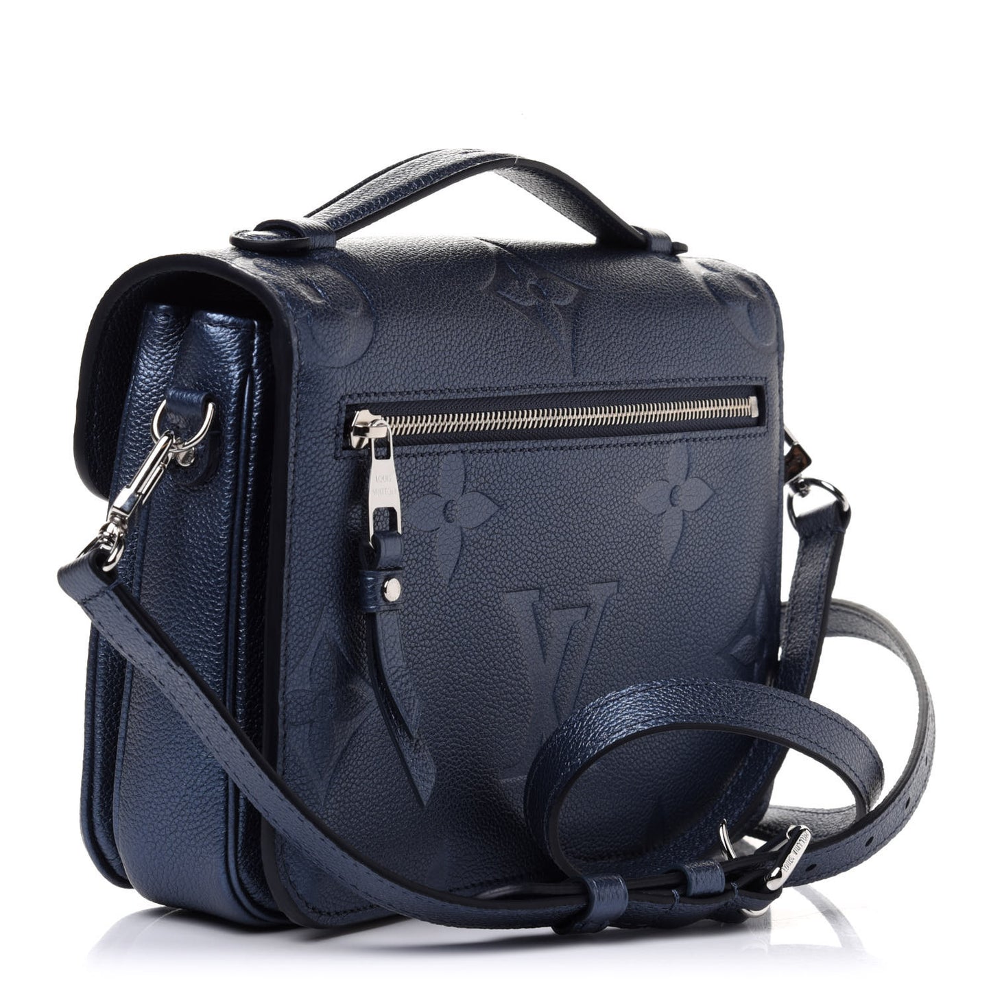 Metallic Empreinte Monogram Giant Pochette Metis Navy Nacre