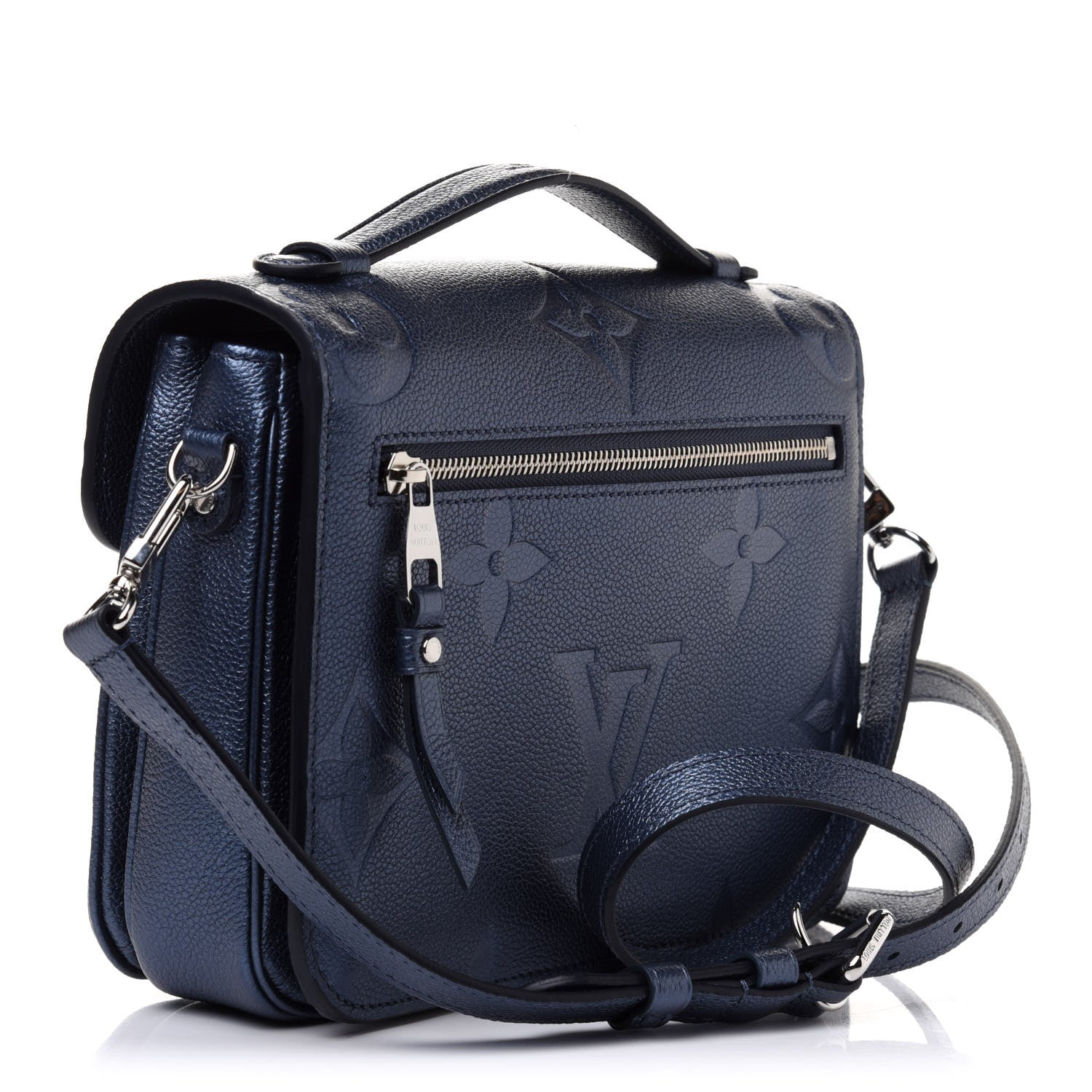 Louis Vuitton Metallic Empreinte Monogram Giant Pochette Metis Navy Nacre 3 of 11