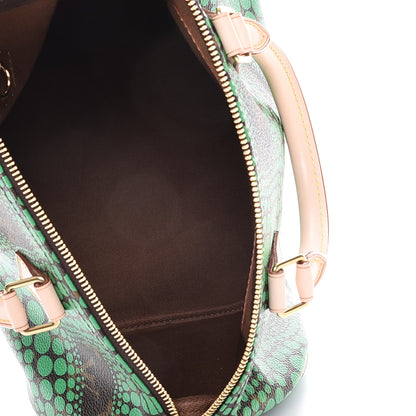 Louis Vuitton Monogram Kusama Town Speedy 30 Green 5 of 8