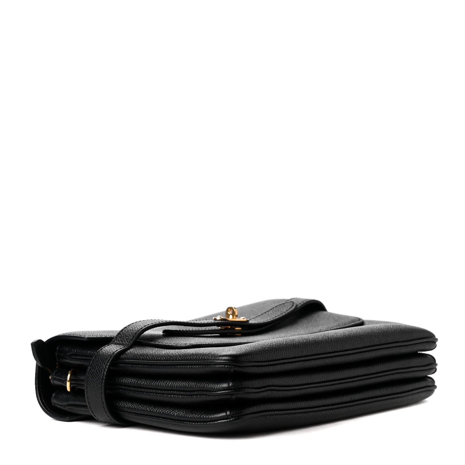 Mulberry Small Classic Grain Calfskin Belted Bayswater Satchel Black 3 of 4