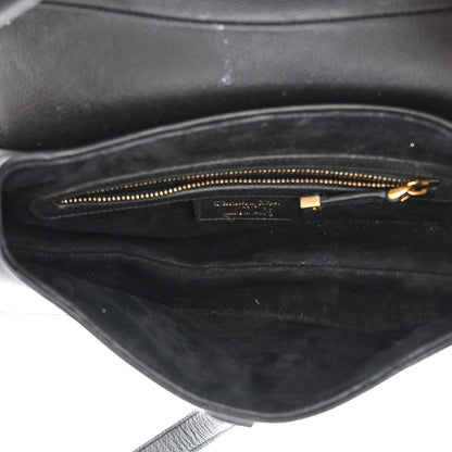 Christian Dior Grained Calfskin Saddle Bag Black 5 of 14