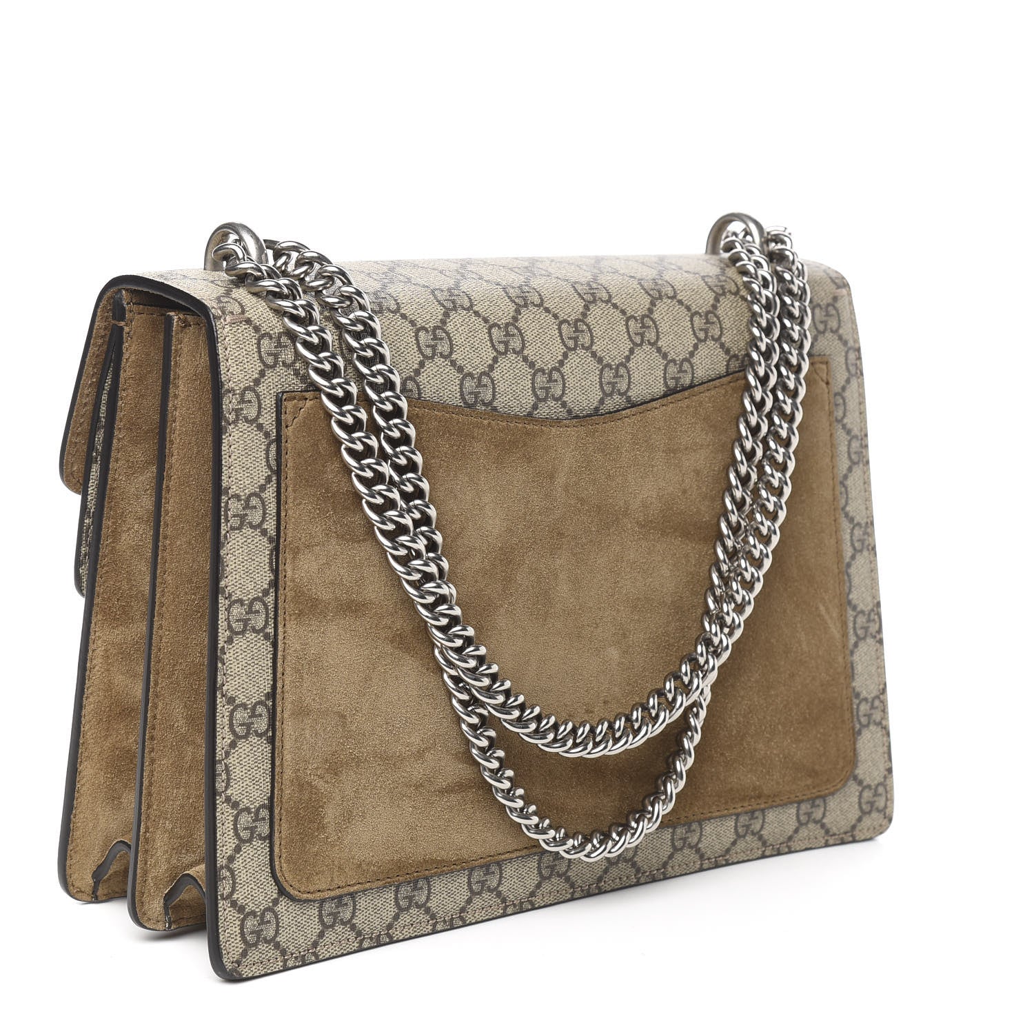 Gucci GG Supreme Monogram Medium Dionysus Shoulder Bag Taupe 3 of 10