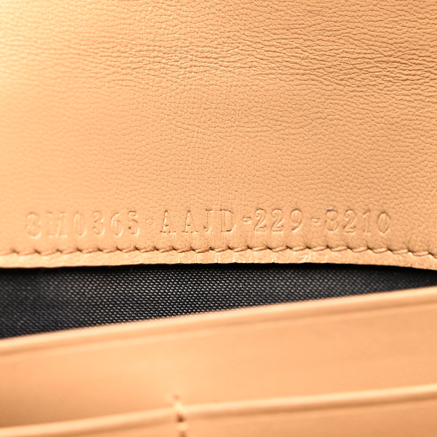 Fendi Nappa Matisse FF Embossed Continental Wallet On Chain Miele Scuro 8 of 11