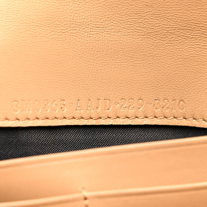 Fendi Nappa Matisse FF Embossed Continental Wallet On Chain Miele Scuro 8 of 11