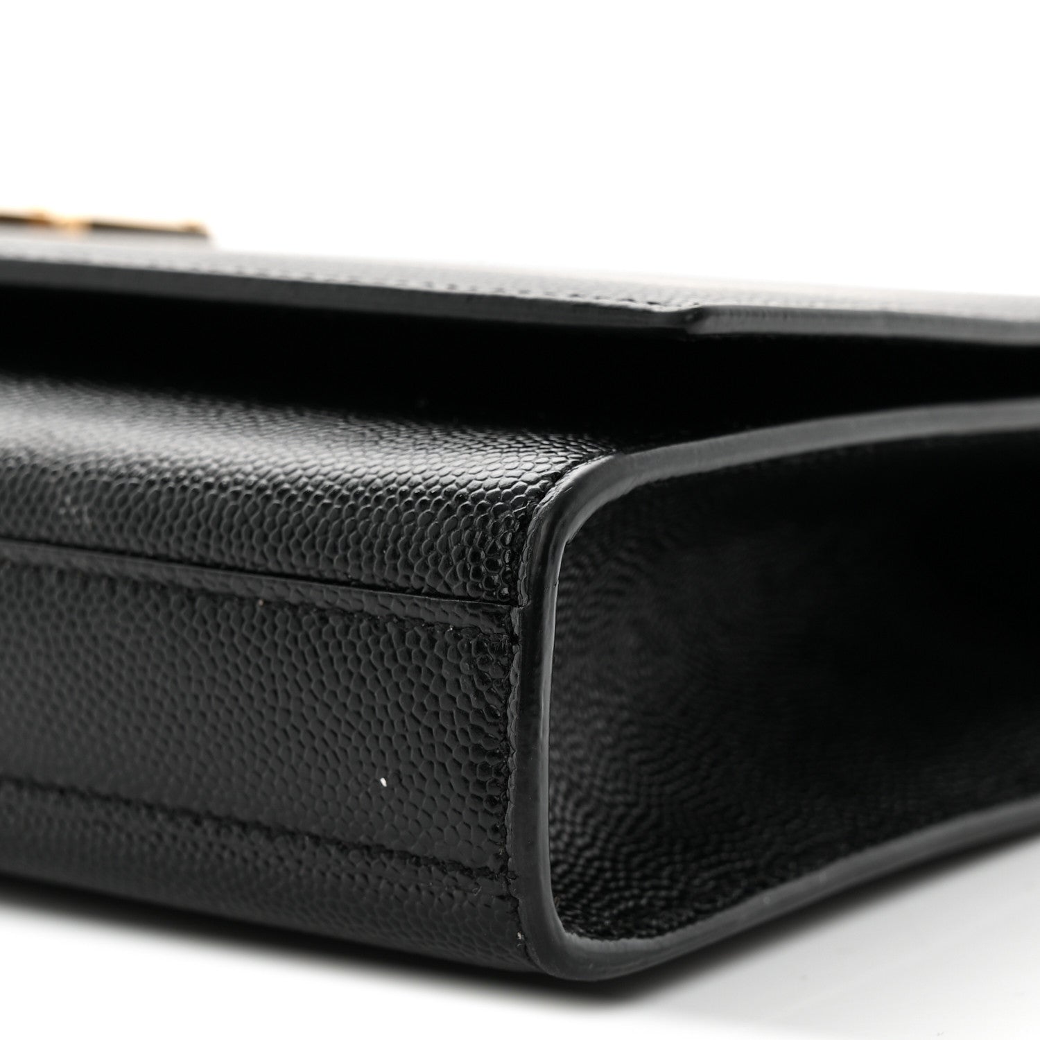 Saint Laurent Grain De Poudre Monogram Cassandre Clutch Black 10 of 17