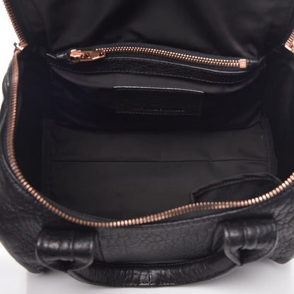 Alexander Wang Pebbled Lambskin Rockie Black Rose Gold Hardware 7 of 9